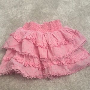 American Girl Pink Layered A-Line Skirt